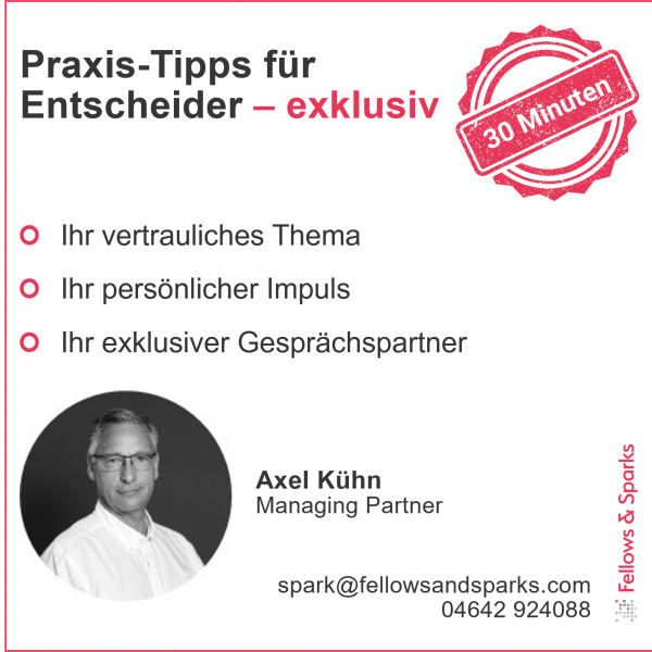 30 Minuten - exklusiv I Ihr Thema - Ihr vertrauliches Gespräch